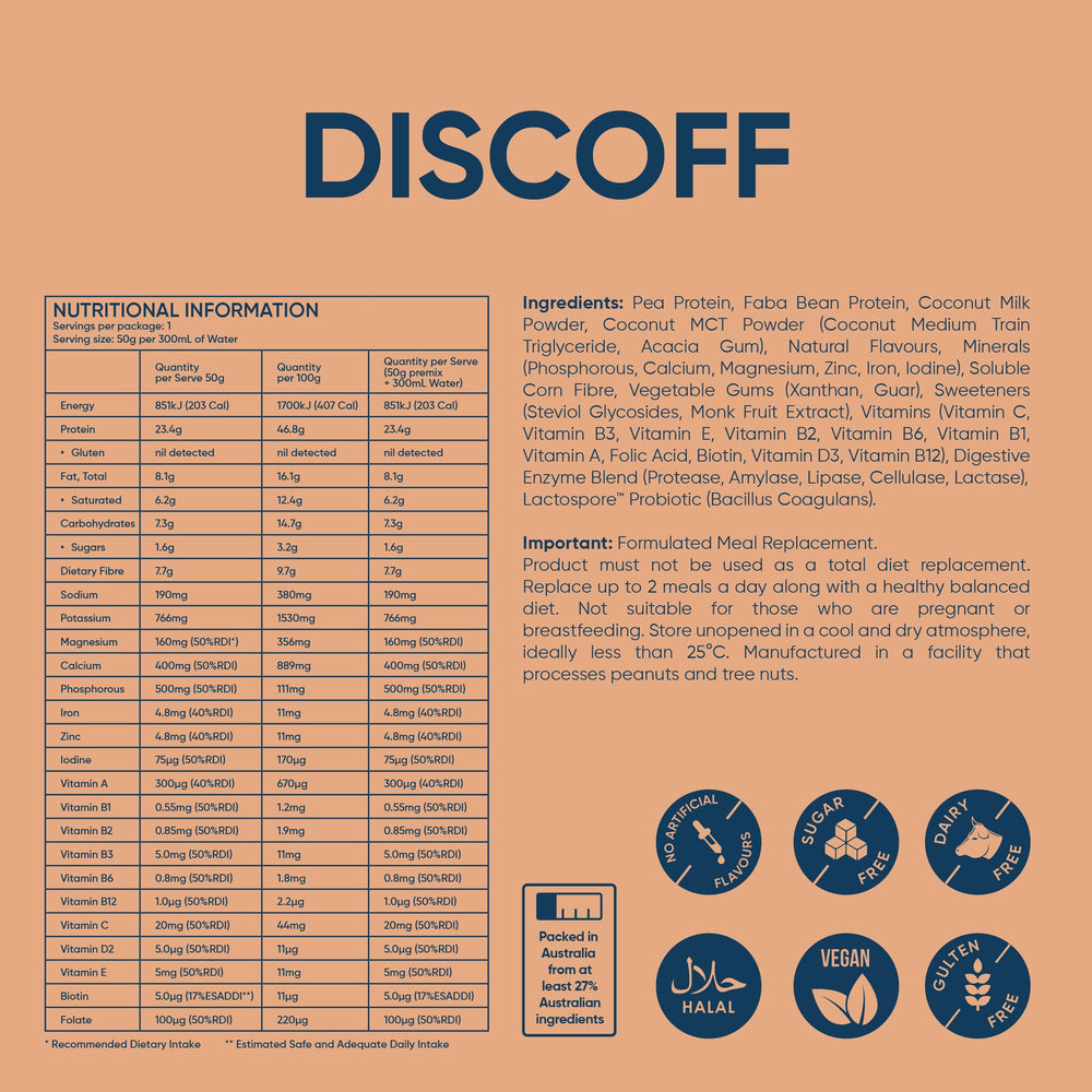 Discoff Biscuit meal replacement shake 5